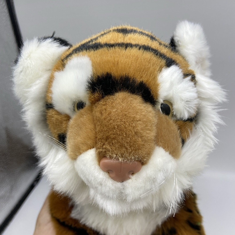 Living Nature Tiger Cub Plush Soft Toy Stuffed Animal Realistic UK CA CE 16" - Picture 2 of 10